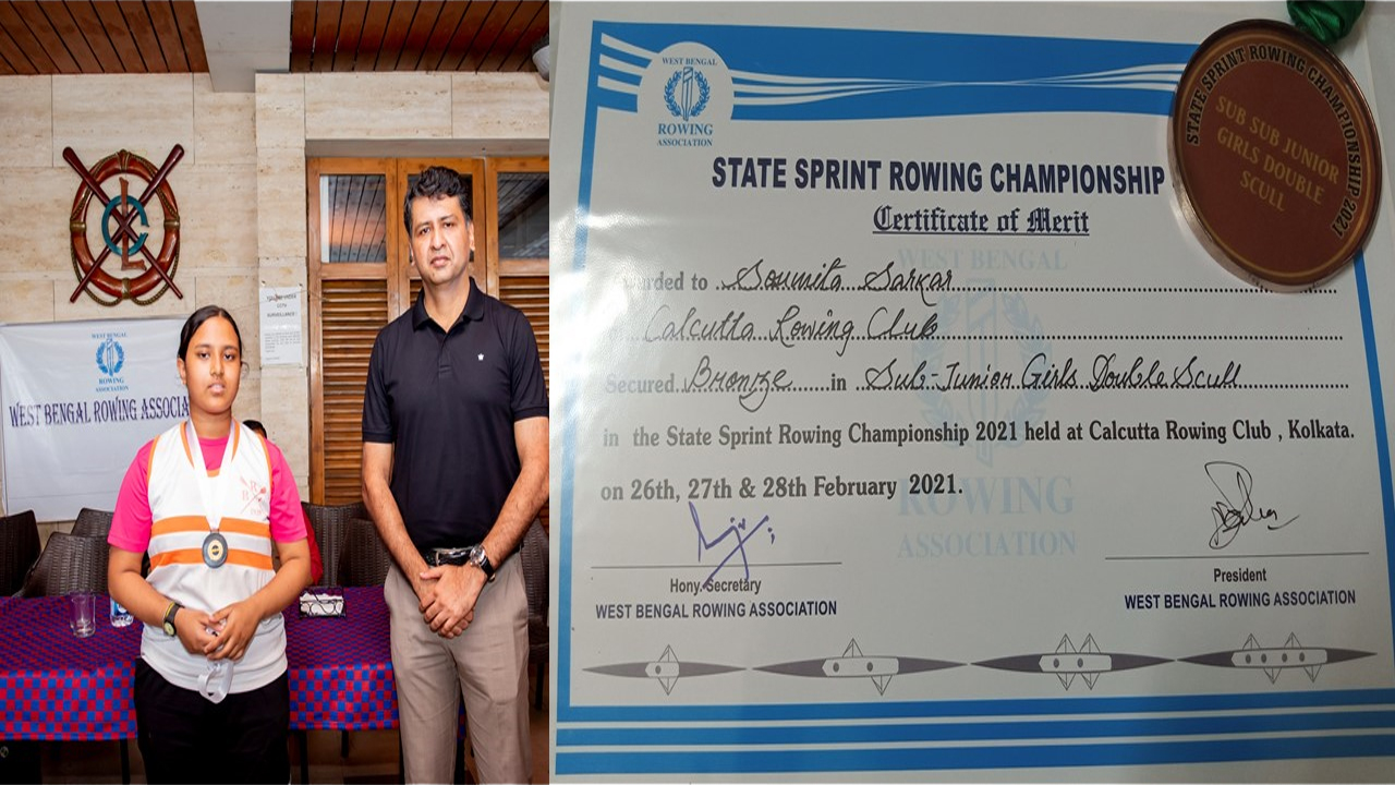 State Sprint Rowing Championship - MEDAL WINNER